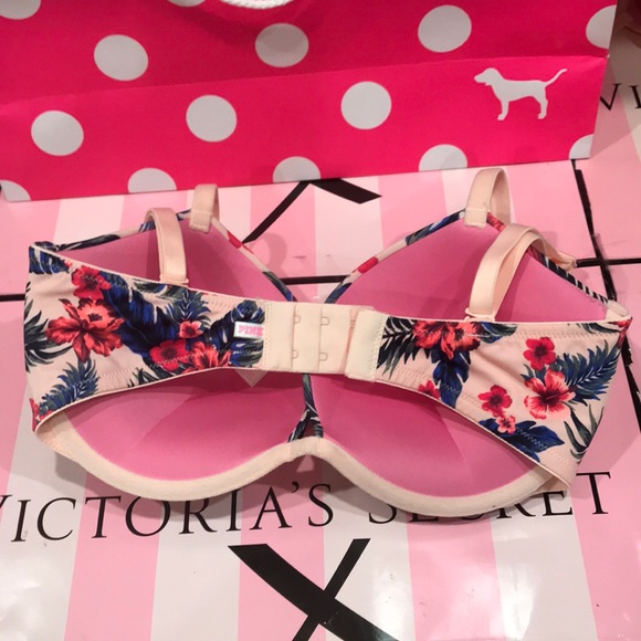 💖PINK💖VS Wear Everywhere Super Push-up Bra 32DD - Picture 3 of 5